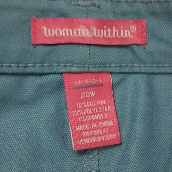 Woman Within A-line Button Front Denim Skirt (A) - Picture 4 of 6
